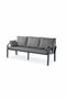 Hanah Home Nergiz 3+1+1 Gris oscuro